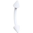 16 Gauge 5/16" White Spike Curved Barbell