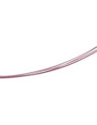 7 Row Pink Cosmos Coated Cable Chain With 14K Goldy Clasp Stainless Steel Ch735