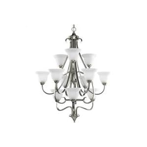 Progress Lighting P4419-09 Torino 12-Light Chandelier in Brushed Nickel - P4419- by Progress Lighting
