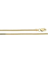 Solid Round Snake Chain 14K Gold Yellow Ch117 20 Inch