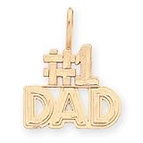 14k #1 Dad Charm