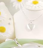 Sparkling Heart Locket Jewelry Set