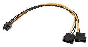PCI Express Kabel Anschlu�kabel Adapter Strom Adapterkabel 6 pol PCIe  ATI, ASUS, NVIDIA, Preisvergleich