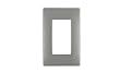 Leviton Renu REWM1-STS Screwless Snap-On Wallplate, Stainless Steel, 1-Gang