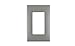 Leviton Renu REWM1-STS Screwless Snap-On Wallplate, Stainless Steel, 1-Gang