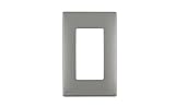 Renu One-Gang Wallplate in Stainless Steel, Screwless Snap-On, REWM1-STS