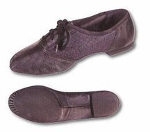 Youth Black Combo Split Sole Jazz Shoes (Sizes 12 - 3)