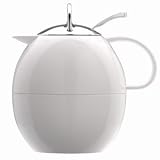 Elia Thermal Egg Jug White 1ltr | Case of 6 | Elia BJR - Contemporary Thermal Jug, Thermal Flask, Vacuum Jug, Vacuum Flask, Glass Liner Jug for Hot Beverages
