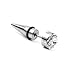 Fashion Steel Rhinestone Spike Screw Ear Stud Earring Barbell Men's Jewelry