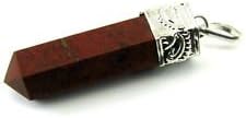 Red Jasper Pencil Shaped Pendant Charm Healing Energy Meditation Reiki Metaphysical Stones (Red Jasper)
