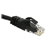 Buy 1FT Cat 6 Patch Cable Black RJ45M M 550MHZ Snagless by Cables To Go