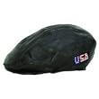 Diamond Plate Rock Design Genuine Leather Flat Cap