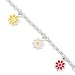 Sterling Silver Enameled Baby Bracelet - 6 Inch - title=