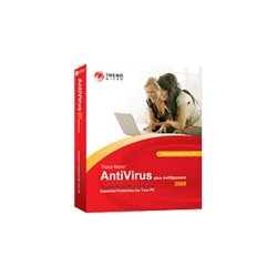 Trend Micro AntiVirus Plus AntiSpyware 2008 - Subscription Package (1 Year) - 1 User - EDU, Local, State - Win (00681I)