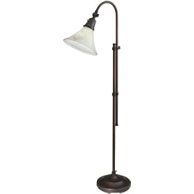 OttLite(R) High Definition 20 Watt Lexington Floor Lamp Mocha Pearl