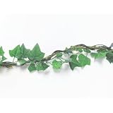 9 ft. English Ivy Leaf Garland, 20 Lights, Light Green Leaves