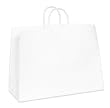 16" x 6" x 12" White Shopping Bag&yuml; (BGS108W) Category: Paper Shopping Bags