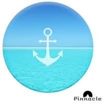 PopSockets: Expanding Stand and Grip Holder + Pop Socket Combo Pack for Smartphones and Tablets (Blue Anchor)