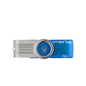 Kingston DataTraveler 101 G2 - USB flash drive - 4 GB - USB 2.0 - cyan