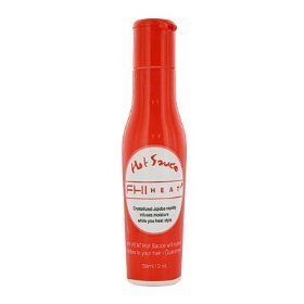 FHI STRAIGHTENERS RECOMMEND HOT SAUCE HAIR HEAT PROTECTION & CONDITIONER HEAT ACTIVATED JOJOBA CRYSTALS