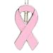 This is designed to hang over the lip of your purse, so that you can find your keys quickly. All you see is the Breast Cancer pink Ribbon, keys are still in purse. Great innovative idea