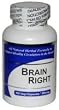 Brain Right (100 Capsules) - 2 Bottles Concentrated Herbal Blend - Dietary Supplement