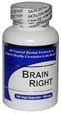 Brain Right (100 Capsules) - 2 Bottles Concentrated Herbal Blend - Dietary Supplement