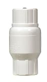 King Brothers Inc. KC-0500-T 1/2-Inch Threaded PVC Schedule 40 Spring Check Valve, White