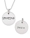 Far Fetched Imagine / Peace Reversible Necklace