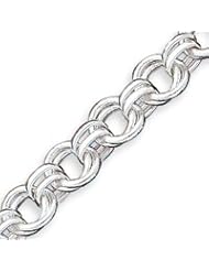Sterling Silver Fancy Link Bracelet - 7.5 Inch