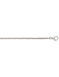Platinum Wheat 1.5mm Necklaces Length = 16