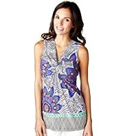 Per Una Twisted Front Floral Tunic