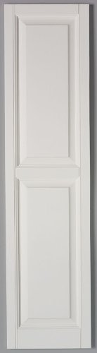 Richwood White 15x63 Raised Panel Shutter Pair