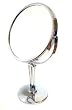 Pedestal Vanity 7X to 1X Magnifying Mirror in Chrome