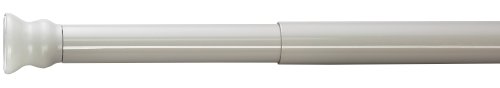 Ridder 551070-350 Teleskop-Duschstange, Aluminium, &Oslash; 25 mm, besonders stabil,70-115 cm, grau
