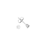 Sterling Silver 3 MM Cubic Zirconia Earring Studs
