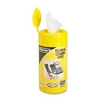 Fellowes Telephone Cleaning Wipes 100/Tub Pre Moistened Wipes