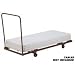 Extra Long Plastic or Laminate Table Dolly (Brown) (43H x 31W x 74D)