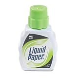 Fast-Drying Multi-Use Correction Fluid, Bond White, 22ML, Dozen PAP56401