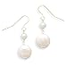 14k Yellow Gold 5mm Cultured Freshwater Pearl/Coin Pearl French Wire Earring