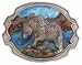 GRIZZLY BEAR PEWTER HUNTING WILDLIFE BELT BUCKLE BY SISKIYOU