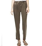 Autograph Pure Silk Straight Leg Trousers