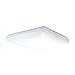 American Fluorescent CSS2054ET Carter 1-22, 1-32 Watt Flush Mount Light Fixture, Smooth White Acrylic Diffuser