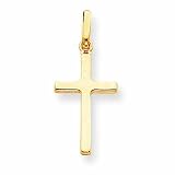 14k Hollow Cross Pendant