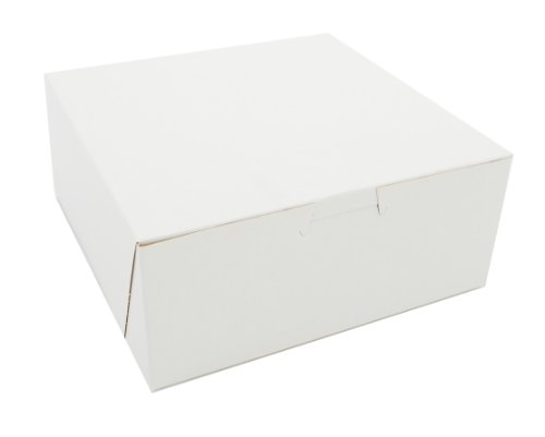 Southern Champion Tray 0917 Clay Coated Kraft Paperboard White Non Window Lock Corner Bakery Box, 7