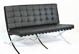 Barcelona - Pavilion Loveseat - Full Italian Leather