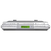 Sony Slim Under-Cabinet FM/AM CD Kitchen Clock Radio