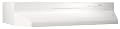 Broan F403611 Economy 36-Inch Four-way Convertible Under-Cabinet Mount Range Hood, White on White