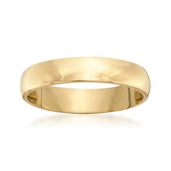 Women's 4mm 14kt Yellow Gold Wedding Ring