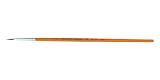 Charles Leonard Inc. Sabeline Water Color Brushes with Wood Handle, # 1, 0.38 Inch, 1 Dozen (73701)
